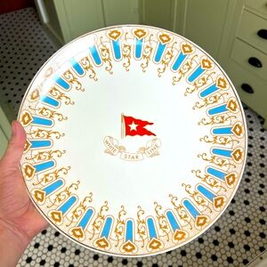 Replica plate from Titanic First Class dining room